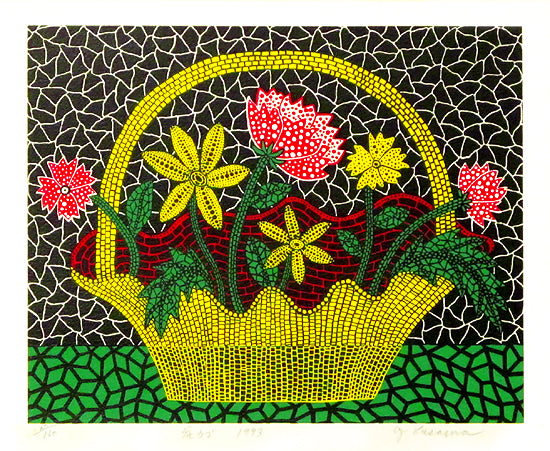 ⭐︎草間彌生 リトグラフ 花 11/100 1982年 ⭐︎草間彌生 リトグラフ 花 11/100 1982年 - メルカリ